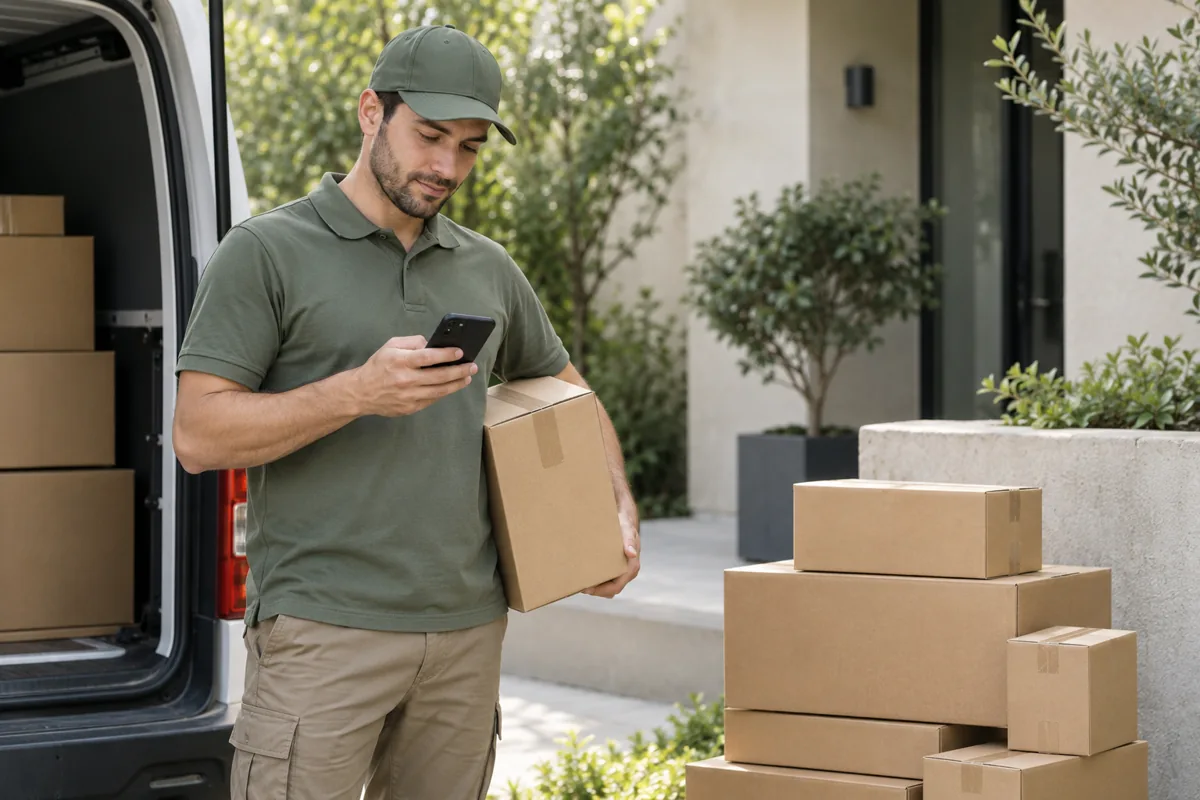 Delivery windows by SMS